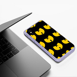 Чехол iPhone XS Max матовый Wu-Tang Clan, цвет: 3D-светло-сиреневый — фото 2