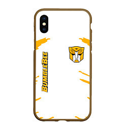 Чехол iPhone XS Max матовый Bumblebee, цвет: 3D-коричневый