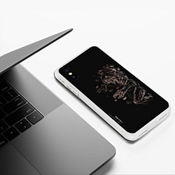 Чехол iPhone XS Max матовый Атака Титанов, цвет: 3D-белый — фото 2