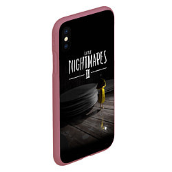 Чехол iPhone XS Max матовый Little Nightmares 2 Шестая, цвет: 3D-малиновый — фото 2