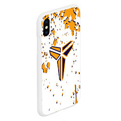 Чехол iPhone XS Max матовый Kobe Bryant, цвет: 3D-белый — фото 2