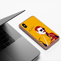 Чехол iPhone XS Max матовый QUEEN FREDDY, цвет: 3D-коричневый — фото 2