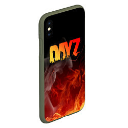 Чехол iPhone XS Max матовый DAYZ ДЕЙЗИ, цвет: 3D-темно-зеленый — фото 2