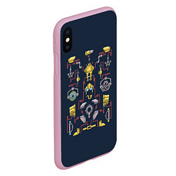 Чехол iPhone XS Max матовый Тинкер Dota 2, цвет: 3D-розовый — фото 2