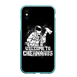 Чехол iPhone XS Max матовый DayZ Chernarus, цвет: 3D-мятный