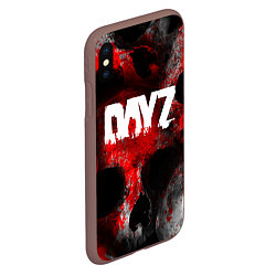 Чехол iPhone XS Max матовый DAYZ BLOOD ДЕЙЗИ КРОВЬ Z, цвет: 3D-коричневый — фото 2