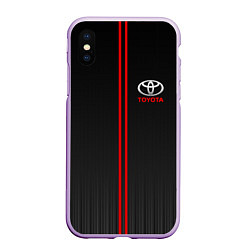 Чехол iPhone XS Max матовый TOYOTA PASSION FOR LIFE, цвет: 3D-сиреневый