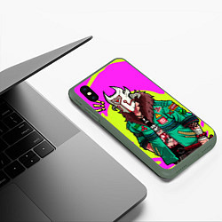 Чехол iPhone XS Max матовый Джагер Dota 2, цвет: 3D-темно-зеленый — фото 2