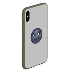 Чехол iPhone XS Max матовый Темная луна, цвет: 3D-темно-зеленый — фото 2