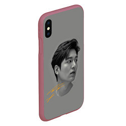 Чехол iPhone XS Max матовый Ли Мин Хо Lee Min Ho, цвет: 3D-малиновый — фото 2