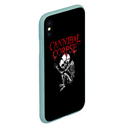 Чехол iPhone XS Max матовый Cannibal Corpse 1, цвет: 3D-мятный — фото 2