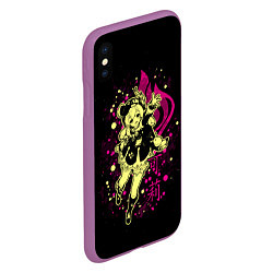 Чехол iPhone XS Max матовый GENSHIN IMPACT, КЛИ, цвет: 3D-фиолетовый — фото 2