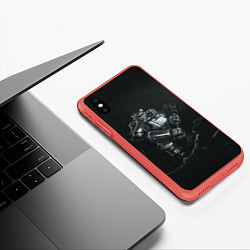 Чехол iPhone XS Max матовый Когти смерти, цвет: 3D-красный — фото 2