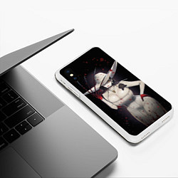 Чехол iPhone XS Max матовый Леди Димитреску, цвет: 3D-белый — фото 2