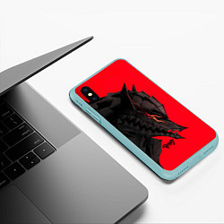 Чехол iPhone XS Max матовый BERSERK БЕРСЕРК, цвет: 3D-мятный — фото 2