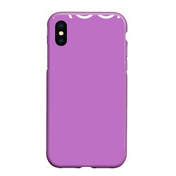 Чехол iPhone XS Max матовый Noize MC, цвет: 3D-фиолетовый
