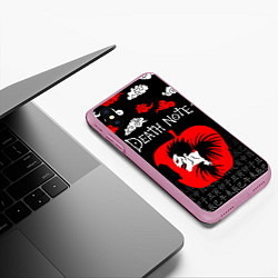 Чехол iPhone XS Max матовый ТЕТРАДЬ СМЕРТИ, цвет: 3D-розовый — фото 2