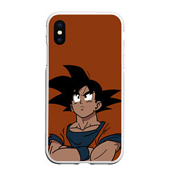 Чехол iPhone XS Max матовый DRAGON BALL ДРАГОН БОЛЛ, цвет: 3D-белый