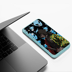Чехол iPhone XS Max матовый ГИО ТОМИОКА КЛИНОК, цвет: 3D-мятный — фото 2