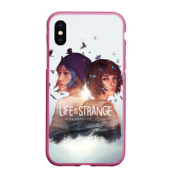 Чехол iPhone XS Max матовый Life is strange Remaster, цвет: 3D-малиновый