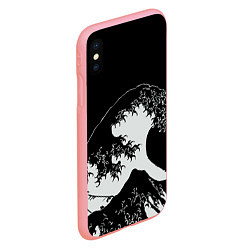 Чехол iPhone XS Max матовый Волна Канагава, цвет: 3D-баблгам — фото 2