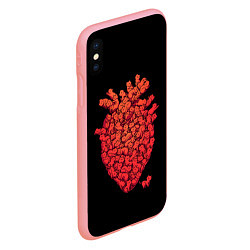 Чехол iPhone XS Max матовый Сердце Из Котиков, цвет: 3D-баблгам — фото 2