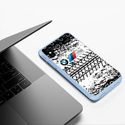 Чехол iPhone XS Max матовый BMW, цвет: 3D-голубой — фото 2