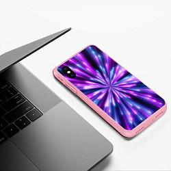 Чехол iPhone XS Max матовый Неоновые стрелы, цвет: 3D-баблгам — фото 2