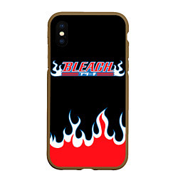 Чехол iPhone XS Max матовый BLEACH FLAME БЛИЧ ПЛАМЯ, цвет: 3D-коричневый