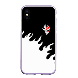 Чехол iPhone XS Max матовый BLEACH FIRE БЛИЧ ОГОНЬ, цвет: 3D-светло-сиреневый