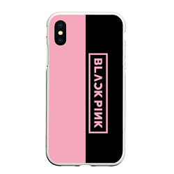 Чехол iPhone XS Max матовый BLACKPINK, цвет: 3D-белый