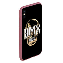 Чехол iPhone XS Max матовый DMX Skull, цвет: 3D-малиновый — фото 2