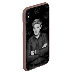 Чехол iPhone XS Max матовый ГОРДОН РАМЗИ Gordon Ramsay, цвет: 3D-коричневый — фото 2