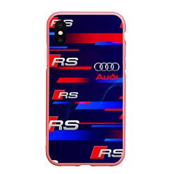 Чехол iPhone XS Max матовый AUDI RS SPORT АУДИ РС СПОРТ, цвет: 3D-баблгам