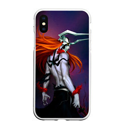 Чехол iPhone XS Max матовый Bleach Ichigo Kurosaki, цвет: 3D-белый