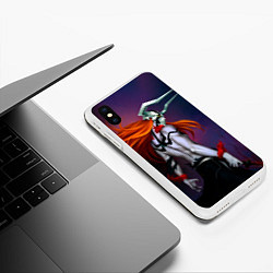 Чехол iPhone XS Max матовый Bleach Ichigo Kurosaki, цвет: 3D-белый — фото 2