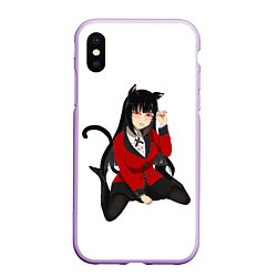 Чехол iPhone XS Max матовый Jabami Yumeko, цвет: 3D-сиреневый