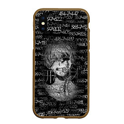 Чехол iPhone XS Max матовый Kaneki Ken 1000-7, цвет: 3D-коричневый