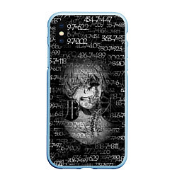 Чехол iPhone XS Max матовый Kaneki Ken 1000-7, цвет: 3D-голубой