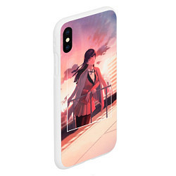 Чехол iPhone XS Max матовый Kakegurui Yumeko Jabami art, цвет: 3D-белый — фото 2