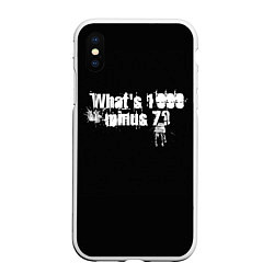 Чехол iPhone XS Max матовый One thousand minus seven?, цвет: 3D-белый