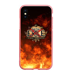 Чехол iPhone XS Max матовый Path of Exile Logo Путь изгнанника Лого Z, цвет: 3D-баблгам