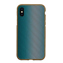 Чехол iPhone XS Max матовый Carbon Blue