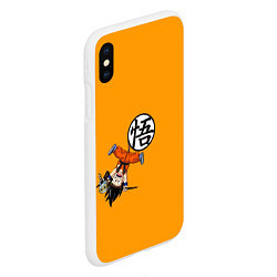 Чехол iPhone XS Max матовый SAIYAN GOKU, цвет: 3D-белый — фото 2