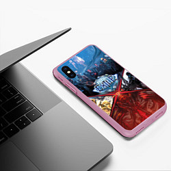 Чехол iPhone XS Max матовый Path of Exile, цвет: 3D-розовый — фото 2