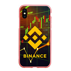 Чехол iPhone XS Max матовый BINANCE БИНАНС БАНАН, цвет: 3D-баблгам