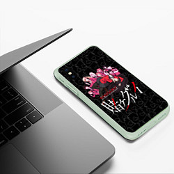 Чехол iPhone XS Max матовый Kakegurui Безумный азарт, цвет: 3D-салатовый — фото 2