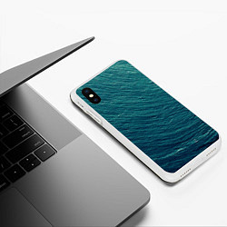 Чехол iPhone XS Max матовый Endless Sea, цвет: 3D-белый — фото 2