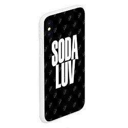 Чехол iPhone XS Max матовый Репер - SODA LUV, цвет: 3D-белый — фото 2