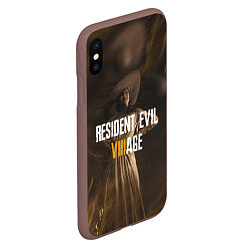 Чехол iPhone XS Max матовый RESIDENT EVIL VILLAGE ЛЕДИ ДИМИТРЕСКУ Z, цвет: 3D-коричневый — фото 2